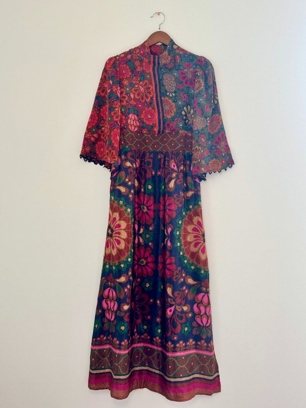 Farm Rio x Anthropologie Mock Neck Floral Maxi Dress Size S - Picture 7 of 10